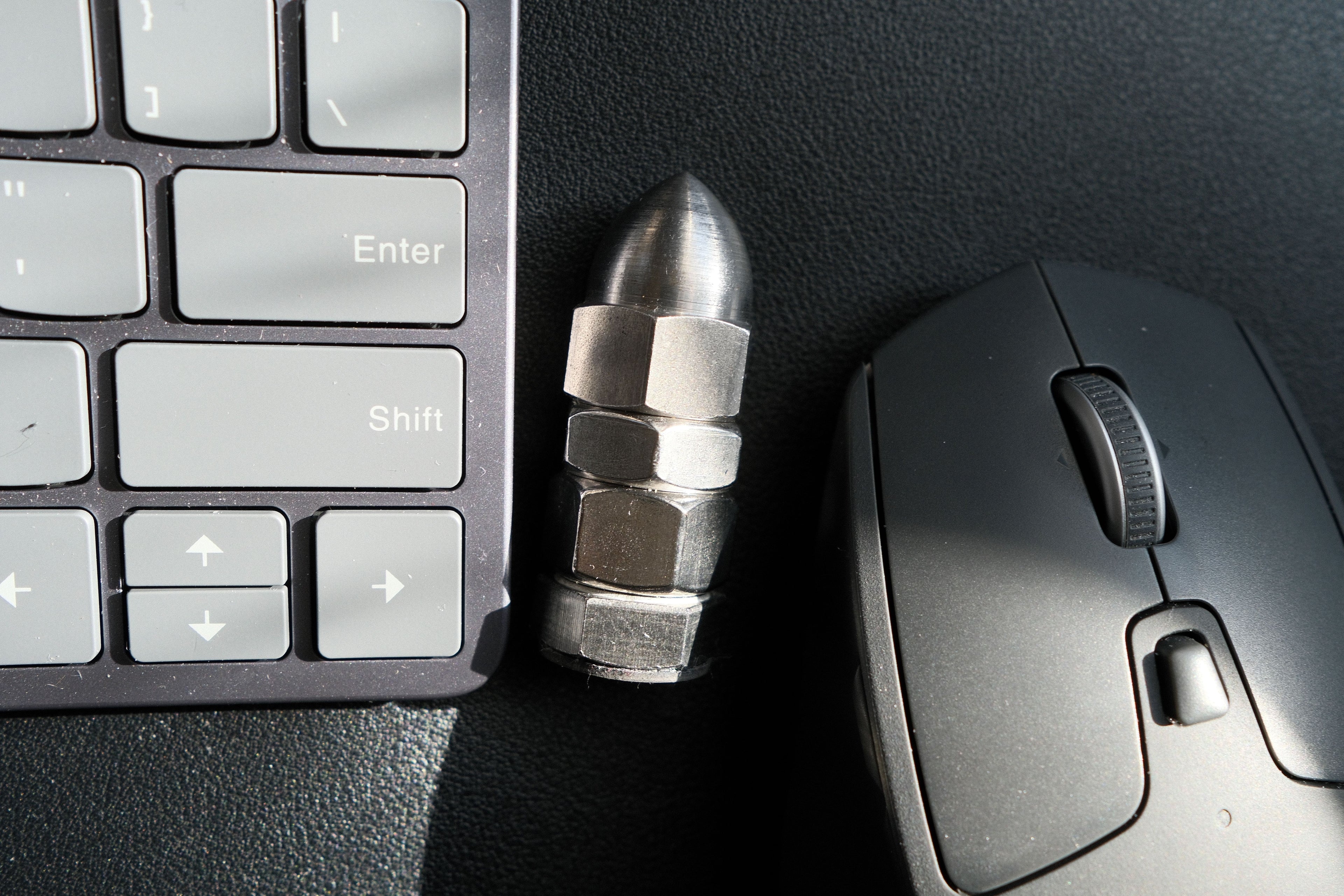 Desk Bolts — The No-Tech Key Weight